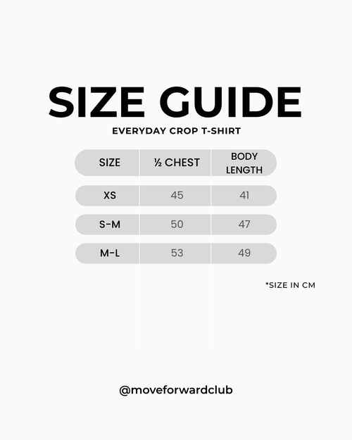 EVERYDAY Crop T-Shirt in Black